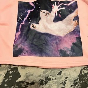 Taylor Swift Olivia Cat Cropped Sweater